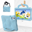 For Honor Pad X9 Handle Football Shaped EVA Shockproof Tablet Case(Light Blue) - Honor by PMC TechLife | Online Shopping South Africa | PMC TechLife | Buy Now Pay Later Mobicred