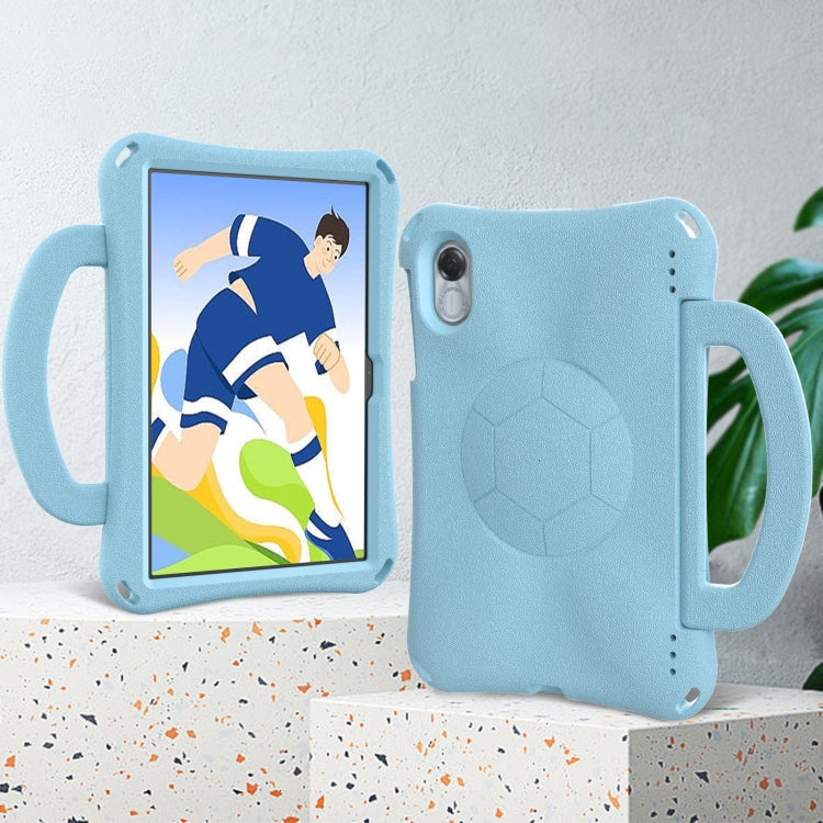 For Honor Pad X9 Handle Football Shaped EVA Shockproof Tablet Case(Light Blue)