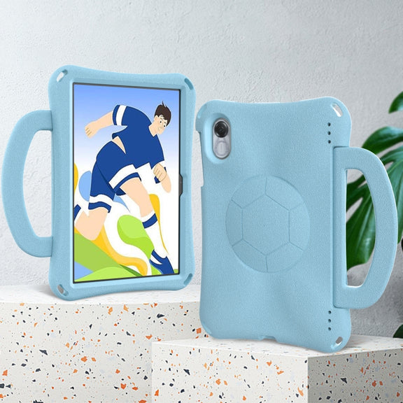 For Honor Pad X9 Handle Football Shaped EVA Shockproof Tablet Case(Light Blue)