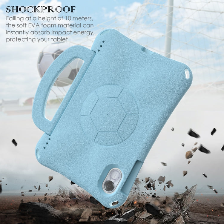 For Honor Pad X9 Handle Football Shaped EVA Shockproof Tablet Case(Light Blue)