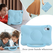 For Honor Pad X9 Handle Football Shaped EVA Shockproof Tablet Case(Light Blue)