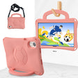 For Honor Pad X9 Handle Football Shaped EVA Shockproof Tablet Case(Light Pink) - Honor by PMC TechLife | Online Shopping South Africa | PMC TechLife | Buy Now Pay Later Mobicred