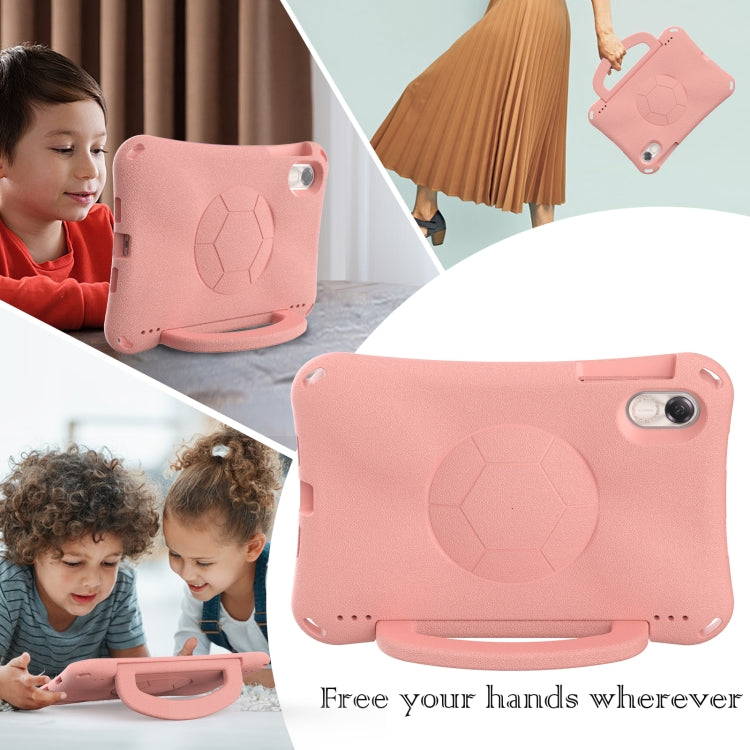For Honor Pad X9 Handle Football Shaped EVA Shockproof Tablet Case(Light Pink)