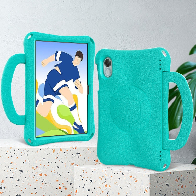 For Honor Pad X9 Handle Football Shaped EVA Shockproof Tablet Case(Mint  Green)