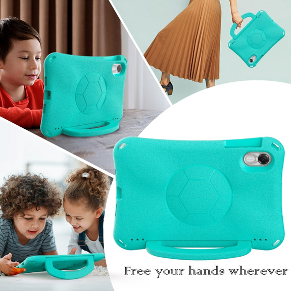 For Honor Pad X9 Handle Football Shaped EVA Shockproof Tablet Case(Mint  Green)