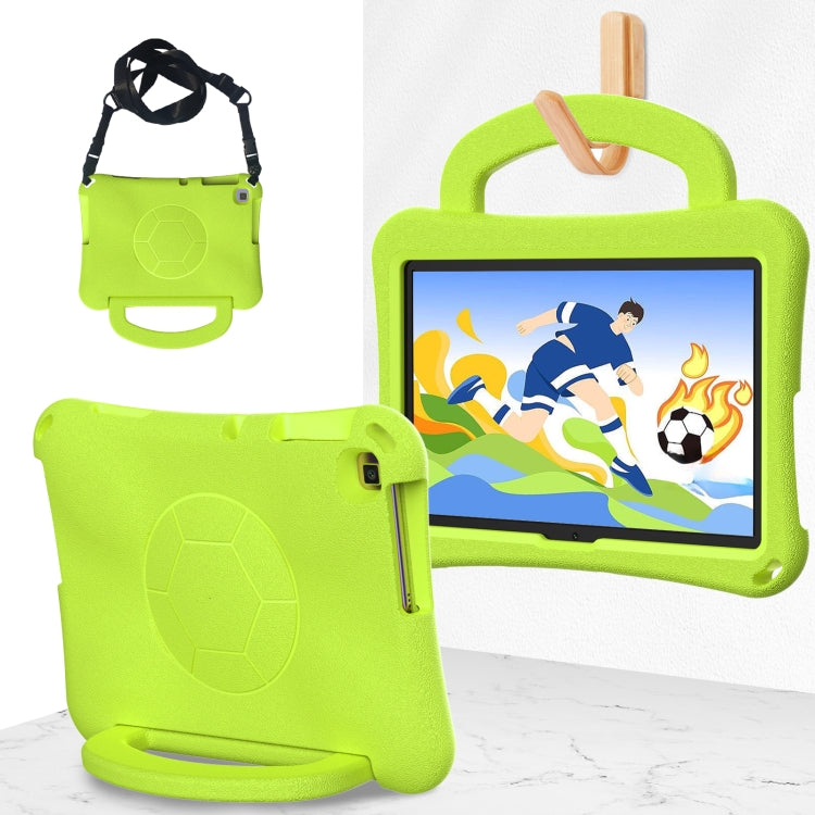 For Honor Pad X8 / X8 Lite 10.1 Handle Football Shaped EVA Shockproof Tablet Case(Grass Green)