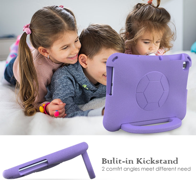 For Honor Pad X8 / X8 Lite 10.1 Handle Football Shaped EVA Shockproof Tablet Case(Light Purple)
