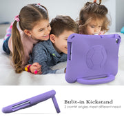 For Honor Pad X8 / X8 Lite 10.1 Handle Football Shaped EVA Shockproof Tablet Case(Light Purple)