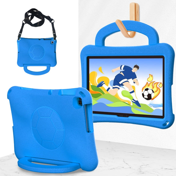 For Honor Pad X8 / X8 Lite 10.1 Handle Football Shaped EVA Shockproof Tablet Case(Blue)