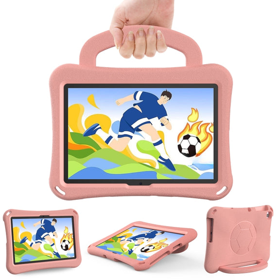 For Honor Pad X8 / X8 Lite 10.1 Handle Football Shaped EVA Shockproof Tablet Case(Light Pink)