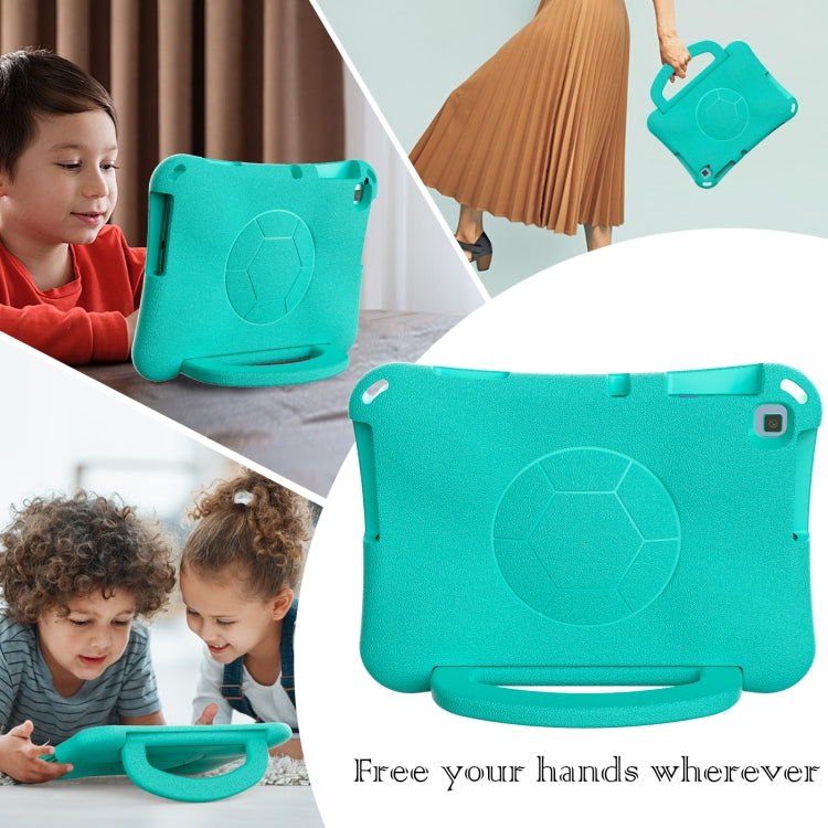For Honor Pad X8 / X8 Lite 10.1 Handle Football Shaped EVA Shockproof Tablet Case(Mint  Green)