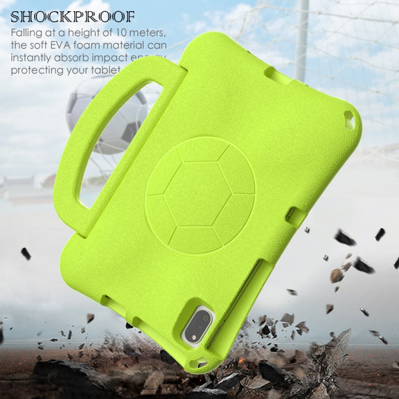 For Honor Pad V7 10.4 2024 Handle Football Shaped EVA Shockproof Tablet Case(Grass Green)