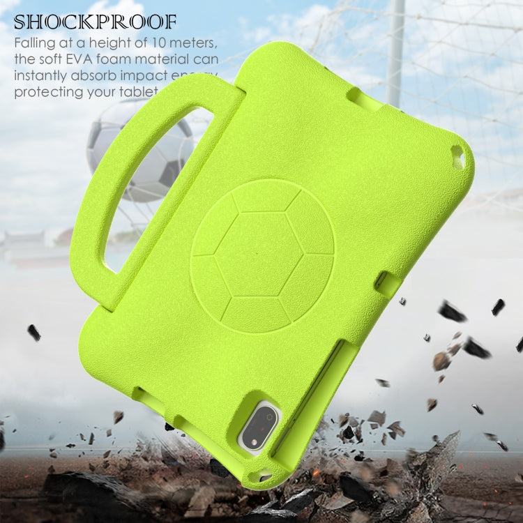 For Honor Pad V7 10.4 2024 Handle Football Shaped EVA Shockproof Tablet Case(Grass Green)