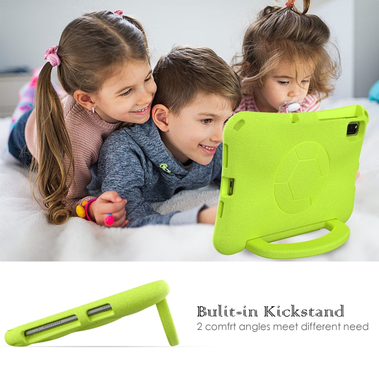 For Honor Pad V7 10.4 2024 Handle Football Shaped EVA Shockproof Tablet Case(Grass Green)