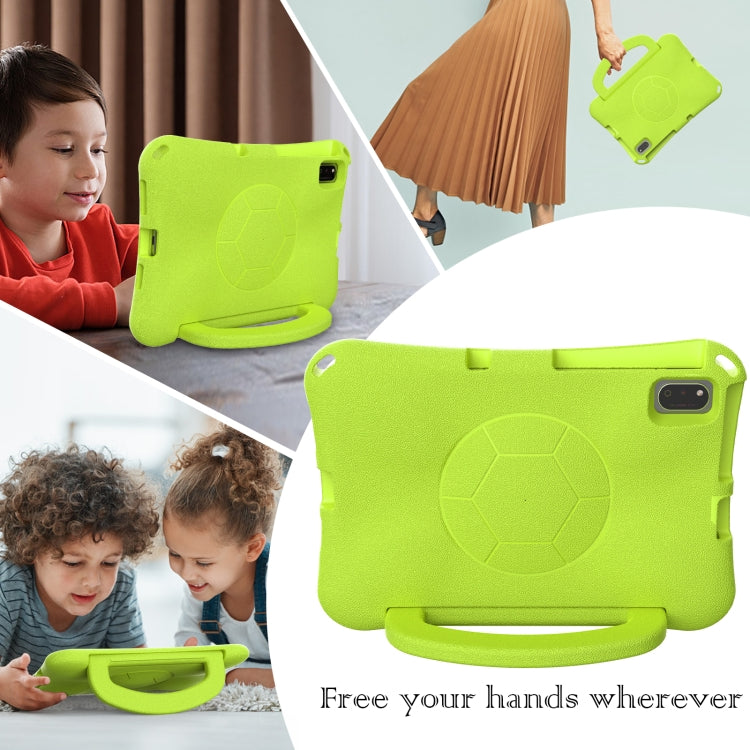 For Honor Pad V7 10.4 2024 Handle Football Shaped EVA Shockproof Tablet Case(Grass Green)