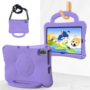 For Honor Pad V7 10.4 2024 Handle Football Shaped EVA Shockproof Tablet Case(Light Purple)