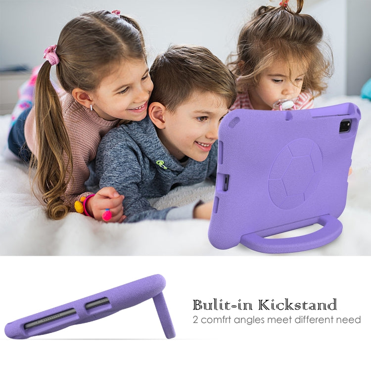 For Honor Pad V7 10.4 2024 Handle Football Shaped EVA Shockproof Tablet Case(Light Purple)