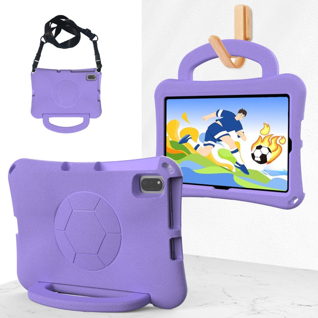 For Honor Pad V7 10.4 2024 Handle Football Shaped EVA Shockproof Tablet Case(Light Purple)