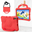 For Honor Pad V7 10.4 2024 Handle Football Shaped EVA Shockproof Tablet Case(Red) - Honor by PMC TechLife | Online Shopping South Africa | PMC TechLife | Buy Now Pay Later Mobicred