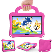 For Honor Pad V7 10.4 2024 Handle Football Shaped EVA Shockproof Tablet Case(Rose Red)