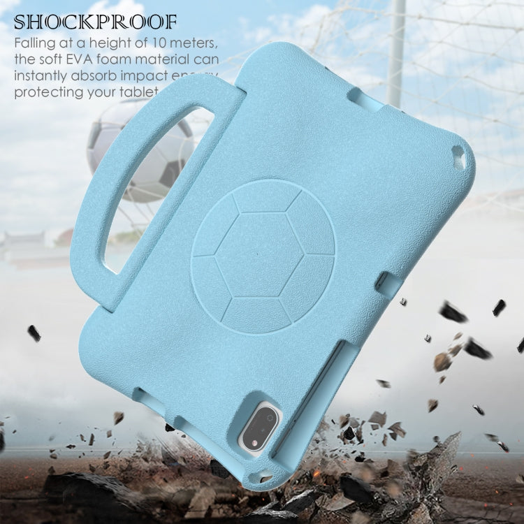 For Honor Pad V7 10.4 2024 Handle Football Shaped EVA Shockproof Tablet Case(Light Blue)