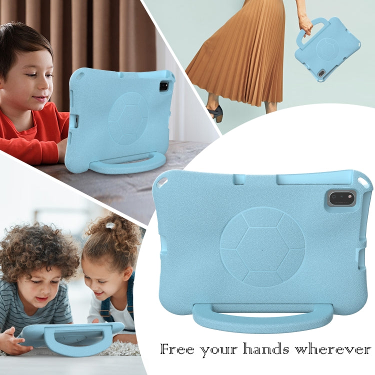 For Honor Pad V7 10.4 2024 Handle Football Shaped EVA Shockproof Tablet Case(Light Blue)