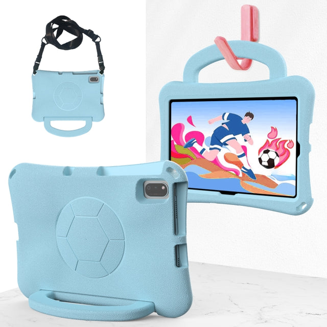 For Honor Pad V7 10.4 2024 Handle Football Shaped EVA Shockproof Tablet Case(Light Blue)