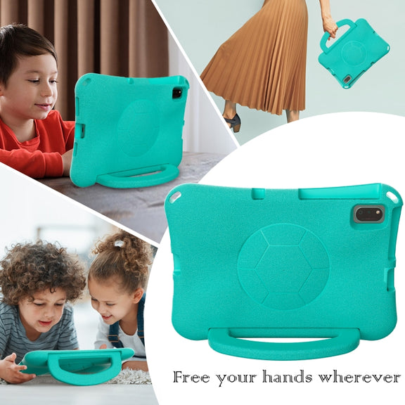 For Honor Pad V7 10.4 2024 Handle Football Shaped EVA Shockproof Tablet Case(Mint  Green)