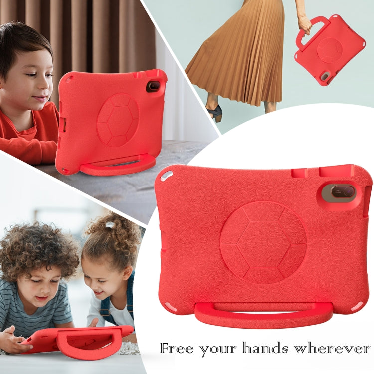 For Honor Pad V7 11 2021 Handle Football Shaped EVA Shockproof Tablet Case(Red)