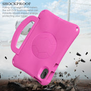 For Honor Pad V7 11 2021 Handle Football Shaped EVA Shockproof Tablet Case(Rose Red)