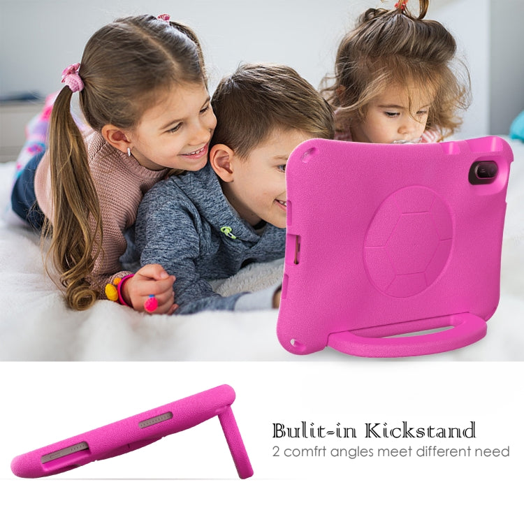 For Honor Pad V7 11 2021 Handle Football Shaped EVA Shockproof Tablet Case(Rose Red)