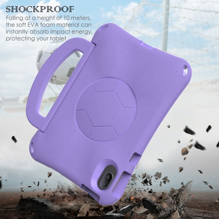 For Honor Pad V7 11 2021 Handle Football Shaped EVA Shockproof Tablet Case(Light Blue)
