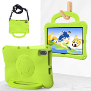 For Honor Pad V6 10.4 2024 Handle Football Shaped EVA Shockproof Tablet Case(Grass Green)