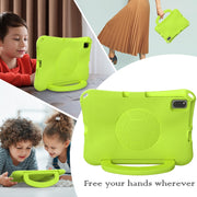 For Honor Pad V6 10.4 2024 Handle Football Shaped EVA Shockproof Tablet Case(Grass Green)