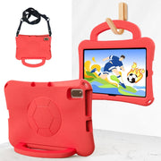 For Honor Pad V6 10.4 2024 Handle Football Shaped EVA Shockproof Tablet Case(Red)