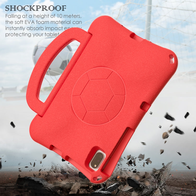 For Honor Pad V6 10.4 2024 Handle Football Shaped EVA Shockproof Tablet Case(Red)