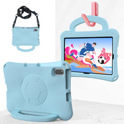 For Honor Pad V6 10.4 2024 Handle Football Shaped EVA Shockproof Tablet Case(Light Blue)