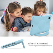 For Honor Pad V6 10.4 2024 Handle Football Shaped EVA Shockproof Tablet Case(Light Blue)