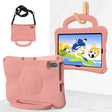 For Honor Pad V6 10.4 2024 Handle Football Shaped EVA Shockproof Tablet Case(Light Pink) - Honor by PMC TechLife | Online Shopping South Africa | PMC TechLife | Buy Now Pay Later Mobicred