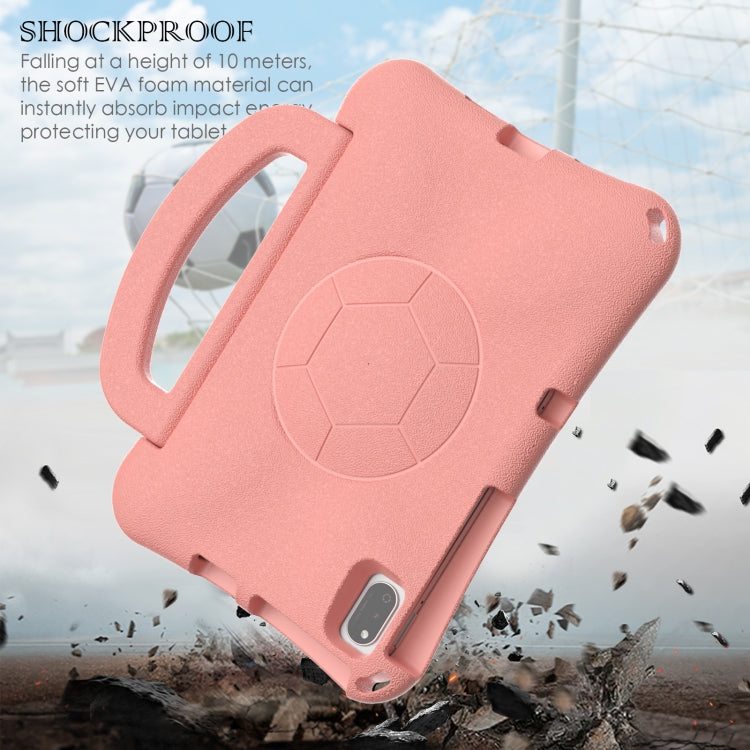 For Honor Pad V6 10.4 2024 Handle Football Shaped EVA Shockproof Tablet Case(Light Pink)