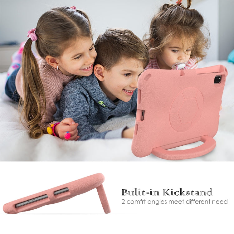 For Honor Pad V6 10.4 2024 Handle Football Shaped EVA Shockproof Tablet Case(Light Pink)
