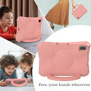 For Honor Pad V6 10.4 2024 Handle Football Shaped EVA Shockproof Tablet Case(Light Pink)