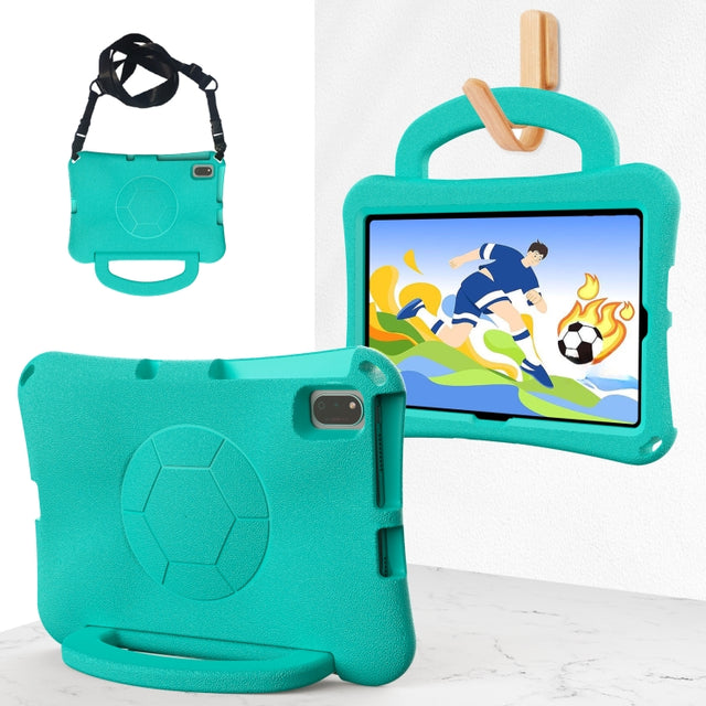 For Honor Pad V6 10.4 2024 Handle Football Shaped EVA Shockproof Tablet Case(Mint  Green)