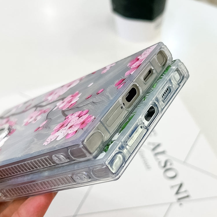 For Samsung Galaxy S25 5G Electroplating Flowers Plants Texture TPU Phone Case(Azalea FL4)