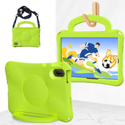 For Huawei MatePad SE 11 2024 Handle Football Shaped EVA Shockproof Tablet Case(Grass Green)