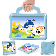 For Huawei MatePad SE 11 2024 Handle Football Shaped EVA Shockproof Tablet Case(Light Blue)