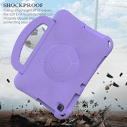 For Huawei MatePad SE 10.1 2022 Handle Football Shaped EVA Shockproof Tablet Case(Light Purple)