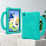 For Huawei MatePad SE 10.1 2022 Handle Football Shaped EVA Shockproof Tablet Case(Mint  Green)