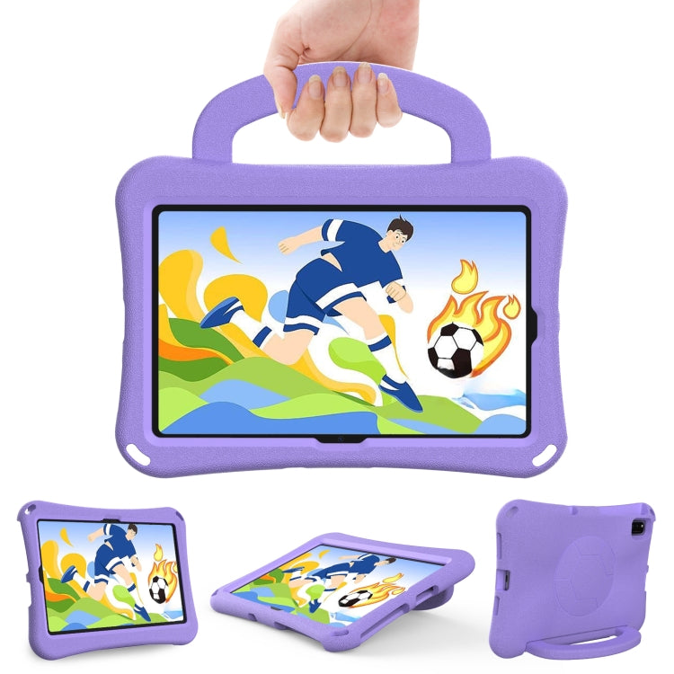 For Huawei MatePad 10.4 2020 / 2022 Handle Football Shaped EVA Shockproof Tablet Case(Light Purple)