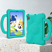 For Huawei MatePad 10.4 2020 / 2022 Handle Football Shaped EVA Shockproof Tablet Case(Mint  Green)